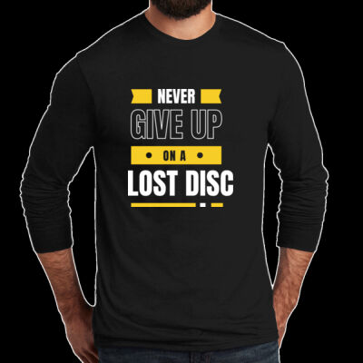 Never Give Up - Unisex Tri Blend Long Sleeve Tee Thumbnail
